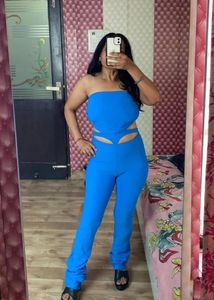 BACKLESS top with bottom co ord set