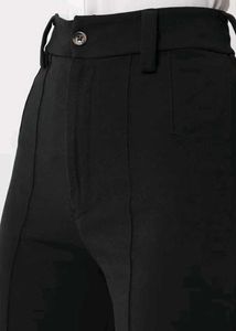 Vintage Inspired Black Wide Leg Trousers