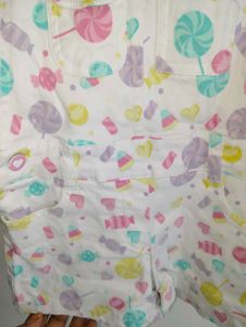 Cute Candy Print Romper