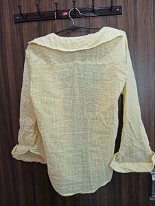 Casual Yellow Shirt Length (24)