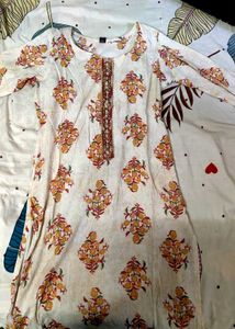 Floral Print Kurta with Pants Set