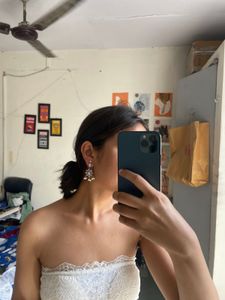 Silver Pearl Drop Earrings