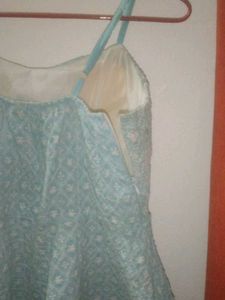 Cute Blue Embroidered Top