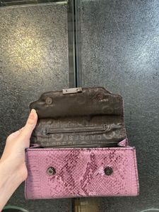Caprese Snakeskin Clutch Wallet