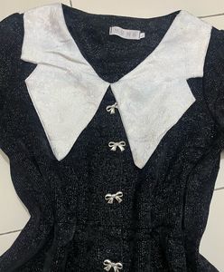 Chic Black &amp; White Mini Dress