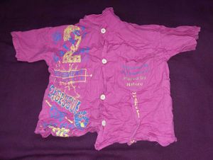 Retro Pink Short-Sleeve Shirt