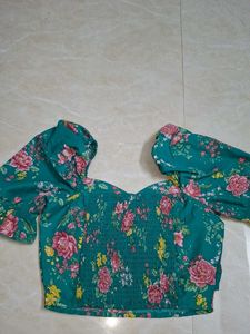 Floral Print Crop Top