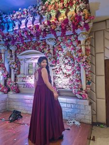 Mehroon Gown