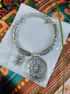 Bohemian Silver Statement Necklace