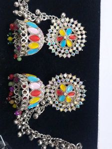 Colorful Jhumka Earrings