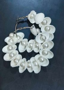 beautiful white pearl earrings