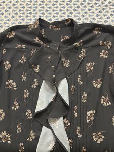 Ruffled And Pleted Shirt