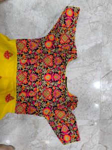 Embroidered Yellow Long Frock