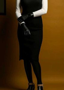 Black Bodycon Midi Dress