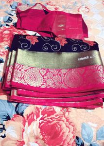 Elegant Saree with Blouse Piece