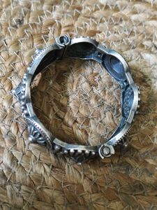 Silver Replica Antique Look Kada Bangle