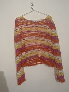 Striped Knit Sweater(Unused)