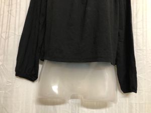 Bershka Black Off the Shoulder Top