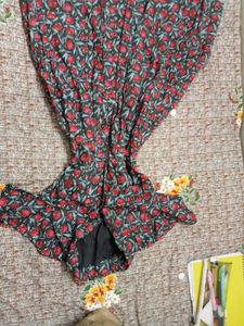 Buttoned Floral Dress