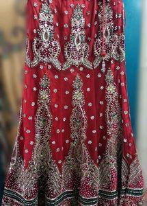 Red Embroidered Lehenga Choli Set