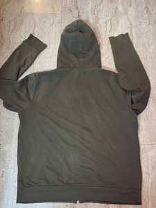 H&amp;M Olive Green Zip-Up Hoodie