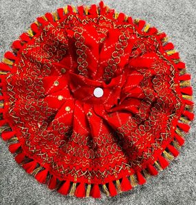 Red Laddu Gopal Festival Dress Combo