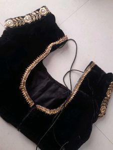 Like New Black Velvet Blouse