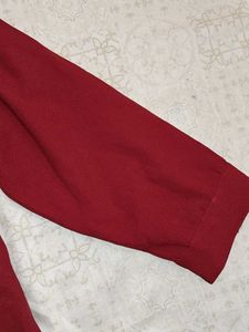Red Long Sleeve Top
