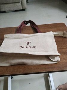 Tanishq Jute Bag With Zip New