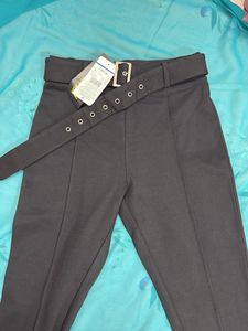 Belted Black Pants