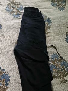 Black Cargo Joggers