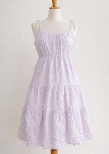 Lavender Tiered Mini Dress