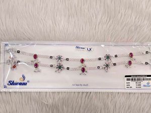 pure silver anklet