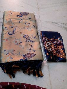 Bridal Kanjeevaram Saree With Maggam Work Blouse