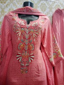 Coral Embroidered Salwar Kameez Suit
