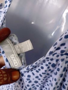 Cute Blue Dotted Dress