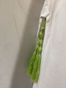 Embroidered White Kurta