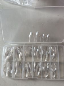 Clear french press on nail tips