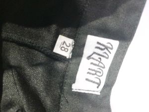 Korean black mini skirt