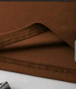 Brown Knit Top