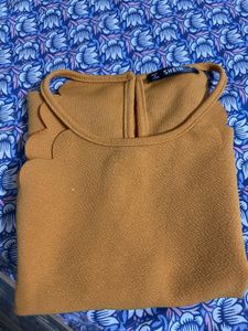 Shein Mustard Crop Top