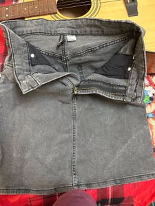 H&amp;M Divided Grey Wash Skirt