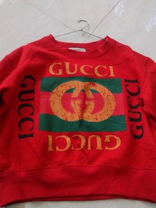 Gucci Red Logo Sweatshirt