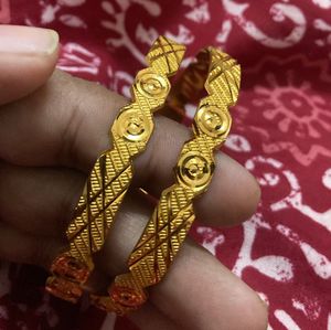Gold Plated Bangle Set