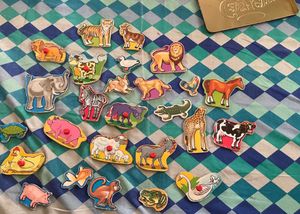 Vintage Wooden Animal Puzzle