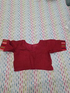 Maroon Readymade Saree Blouse