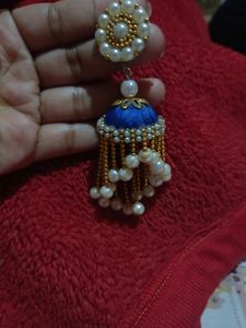 Handmade Earrings 💙 Jhumki