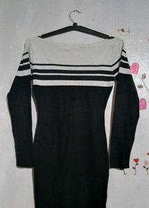 Black & White Striped Dress
