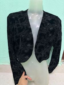 Velvet Cropped Bolero 🖤