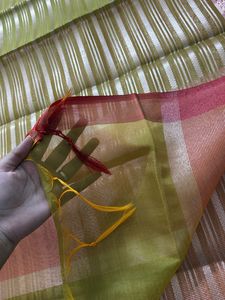 Banarasi Zari Work On Organza Saree